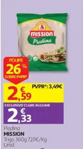 Auchan Piadina mission promoção