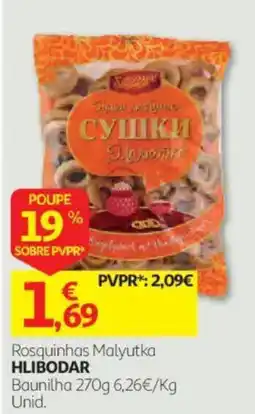 Auchan Rosquinhas Malyutka Hlibodar promoção