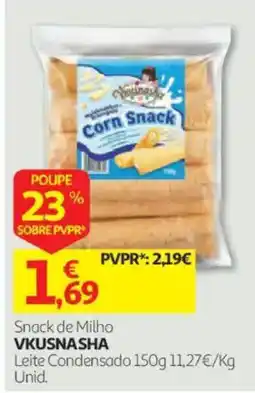 Auchan Snack de Milho Vkusnasha promoção