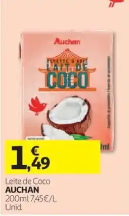Auchan Leite de Coco Auchan promoção