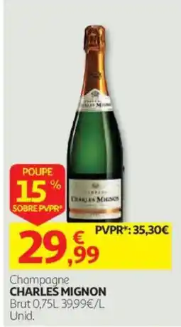 Auchan Champagne Charles Mignon promoção