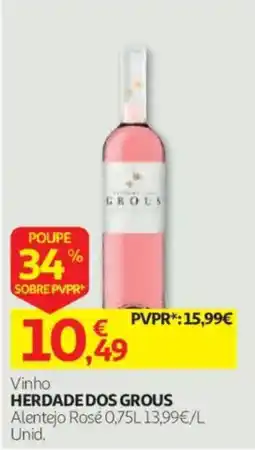 Auchan Vinho Herdade dos Grous promoção