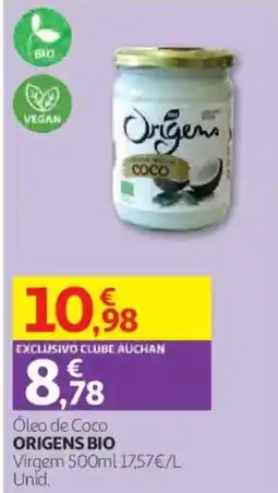 Auchan Óleo de Coco Origens Bio promoção
