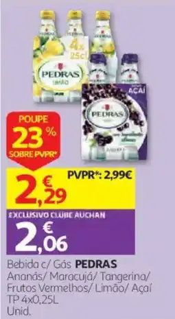 Auchan Bebida c/ Gás PEDRAS promoção