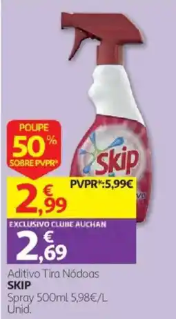 Auchan Aditivo Tira Nódoas Skip promoção