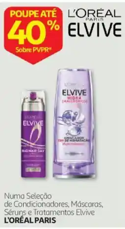 Auchan Numa seleção de condicionadores, máscaras, séruns e tratamentos elvive l'oréal paris promoção