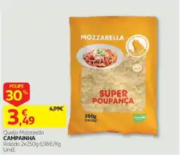 Auchan Queijo Mozzarella Campainha promoção