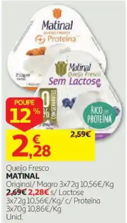 Auchan Queijo Fresco Matinal promoção