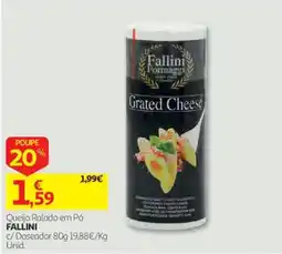 Auchan Queijo Ralado em Pó Fallini promoção