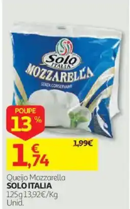 Auchan Queijo Mozzarella Solo Italia promoção