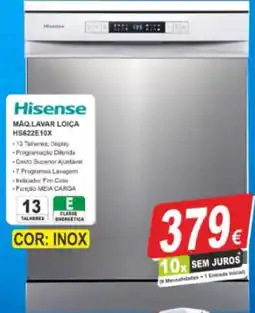 BragaJAV Hisense máquina lavar loiça hs622e10x promoção