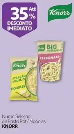 Auchan Numa seleção de pasta pot noodles knorr promoção