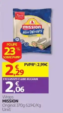 Auchan Wraps mission original promoção