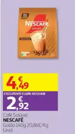 Auchan Café Solúvel Nescafé Galão promoção