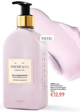Oriflame Loção Hidratante para Mãos e Corpo Figo & Sândalo Essense&Co. promoção