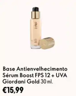 Oriflame Base antienvelhecimento sérum boost fps 12 + uva giordani gold promoção