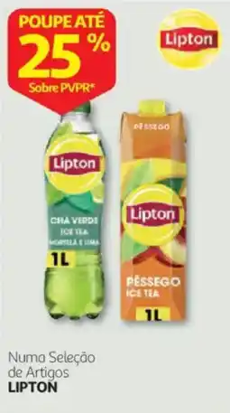 Auchan Lipton chá verde ice tea menta e lima promoção