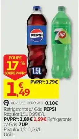 Auchan Refrigerante c/ Gás PEPSI Regular promoção