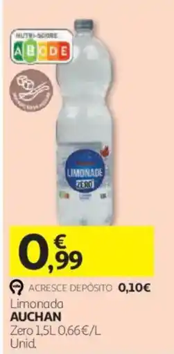 Auchan Limonada Auchan Zero promoção