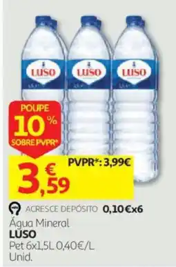 Auchan Água Mineral Luso promoção