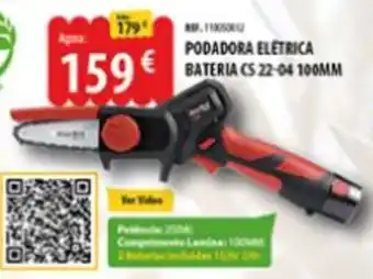 Podadora elétrica bateria cs 22-04 100mm