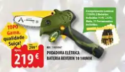 CAMPOCHEIO Podadora elétrica bateria beverin 10 100mm promoção