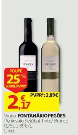 Auchan Vinho fontanário pegões promoção