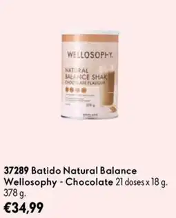 Oriflame Batido natural balance wellosophy - chocolate promoção