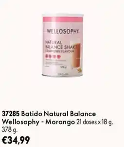 Oriflame Batido natural balance wellosophy - morango promoção