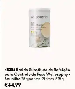 Oriflame Batido substituto de refeição para controlo de peso wellosophy - baunilha promoção