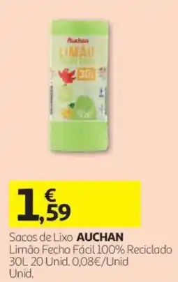Auchan Sacos de Lixo Auchan promoção