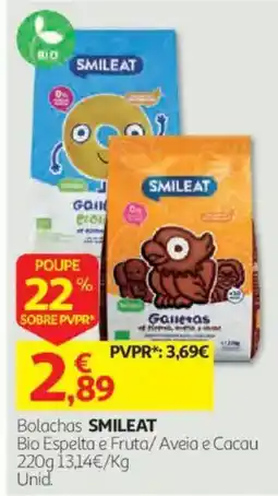 Auchan Bolachas smileat promoção