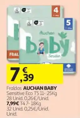 Auchan Fraldas auchan baby sensitive eco promoção