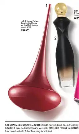 Oriflame o charme de quem tem tudo eau de parfum love potion cherry promoção
