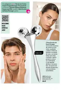 Oriflame Rolo Escultur de Rosto Novage+ promoção