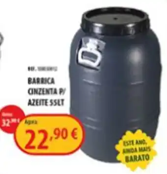 Barrica cinzenta p/ azeite 55lt