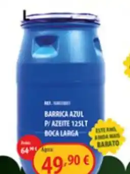 CAMPOCHEIO Barrica azul promoção