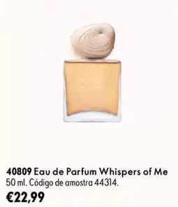 Oriflame whispers of me eau de parfum promoção
