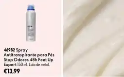 Oriflame Spray antitranspirante para pés stop odores 48h feet up expert promoção