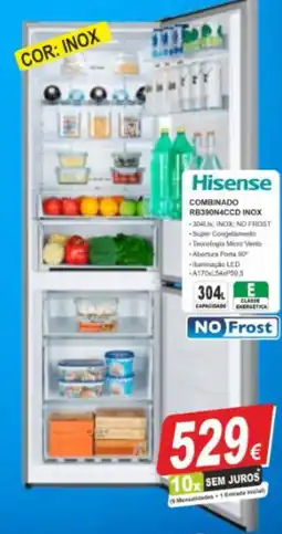 BragaJAV Hisense combinado rb390n4ccd inox promoção