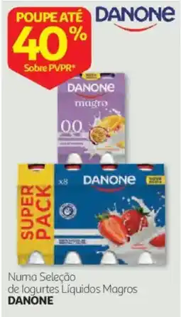 Auchan logurtes líquidos magros danone promoção