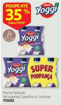 Auchan logurtes líquidos s/ lactose yoggi promoção