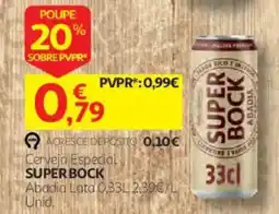 Auchan Cerveja Especial Superbock Abadia promoção