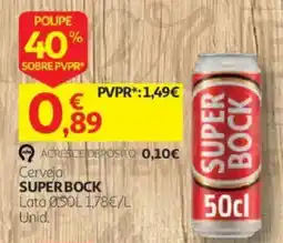Auchan Cerveja Super Bock promoção