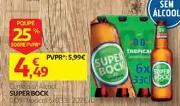 Auchan Cerveja s/ Álcool super bock promoção