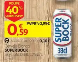 Auchan Cerveja Branca Superbock promoção