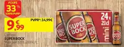 Auchan Cerveja super bock mini promoção