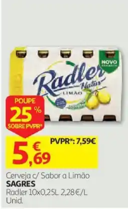 Auchan Radler c/ Sabor a Limão promoção