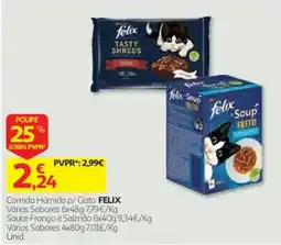 Auchan Comida Húmida p/ Gato FELIX promoção