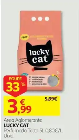 Auchan Areia Aglomerante Lucky Cat promoção